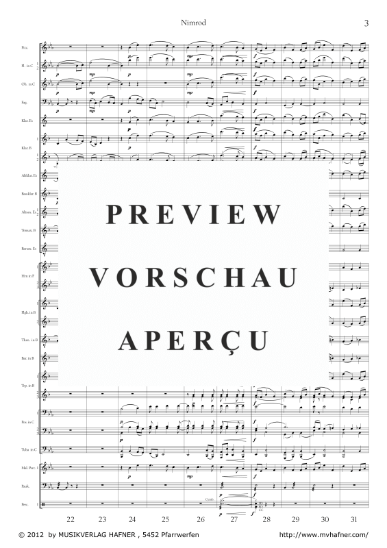 Product gallery: Page 8 of 11 Nimrod - aus den Enigma Variationen, , (large wind orchestra)