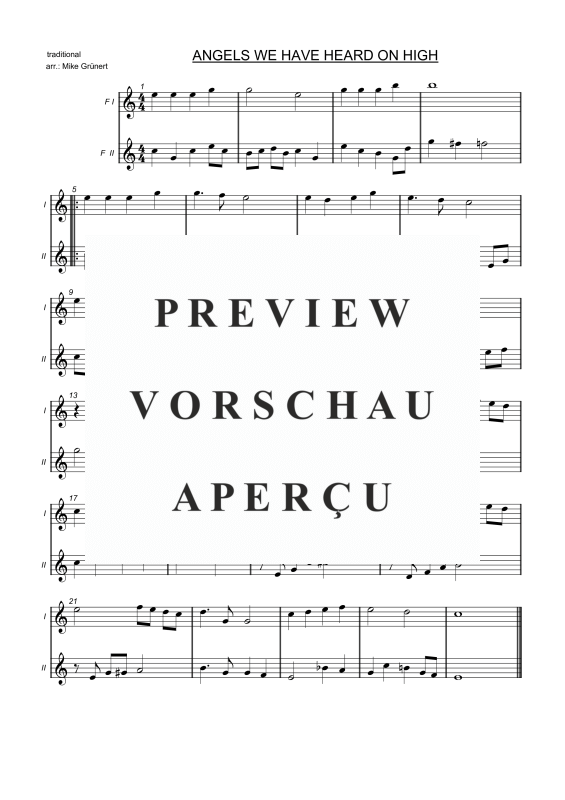 gallery: Carols in Duet, , Duette für 2 Hörner oder Instrumente in F