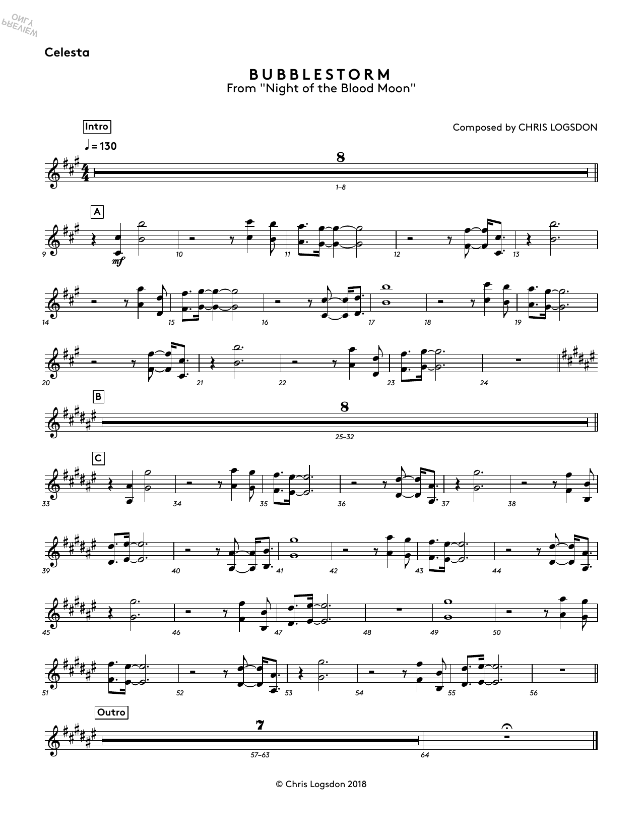 Produktbild zu: Bubblestorm (from Night of the Blood Moon) - Celesta