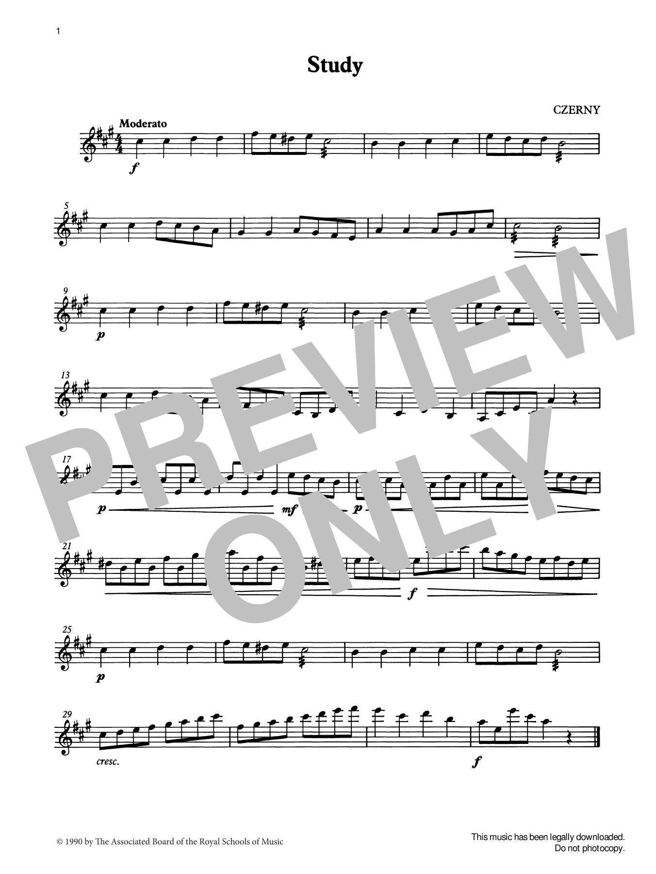 Produktgalerie: Seite 1 von 1 Study from Graded Music for Tuned Percussion, Book II, Carl Czerny, Percussion