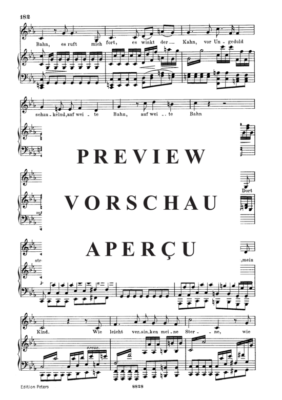 Product gallery: Page 3 of 13 Schiffers Scheidelied D.910, , Low Voice and Piano