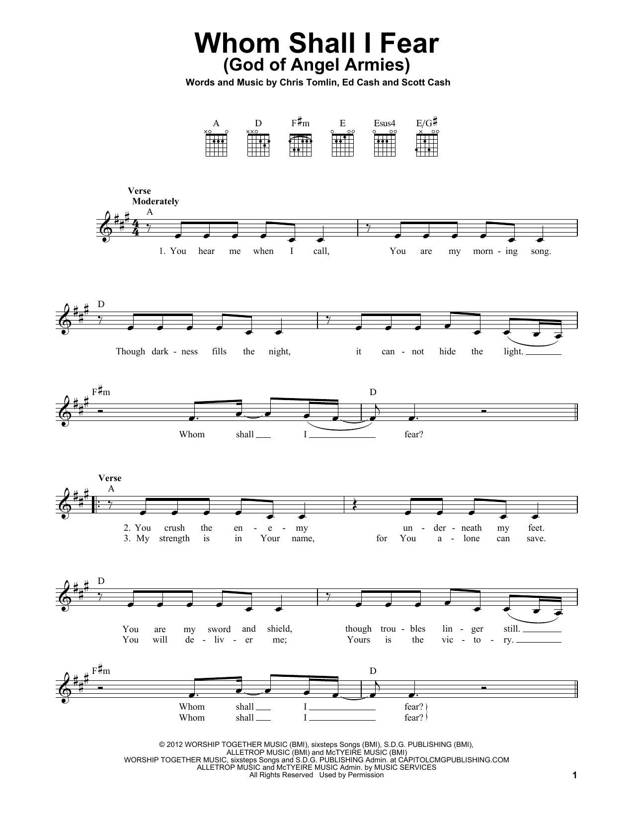 Product gallery: Page 1 of 1 Whom Shall I Fear (God Of Angel Armies), Chris Tomlin