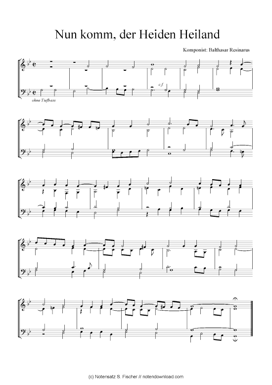 gallery: Nun komm, der Heiden Heiland , , (Quartett in C)