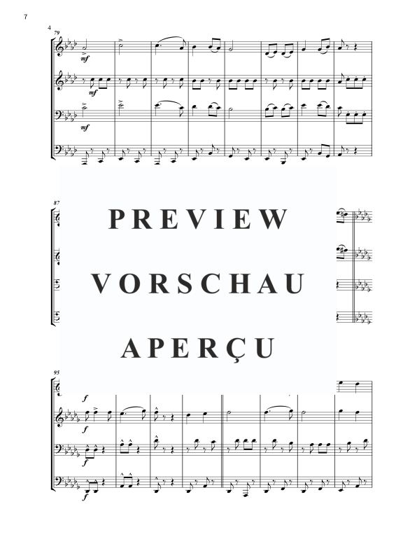 Produktgalerie: Seite 9 von 11 Weinfest in Böhmen, , Blechbläser Quartett - Partitur und Stimmen