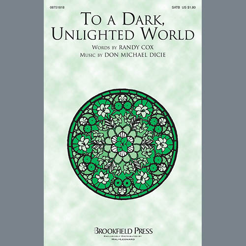 cover: To A Dark Unlighted World, Randy Cox