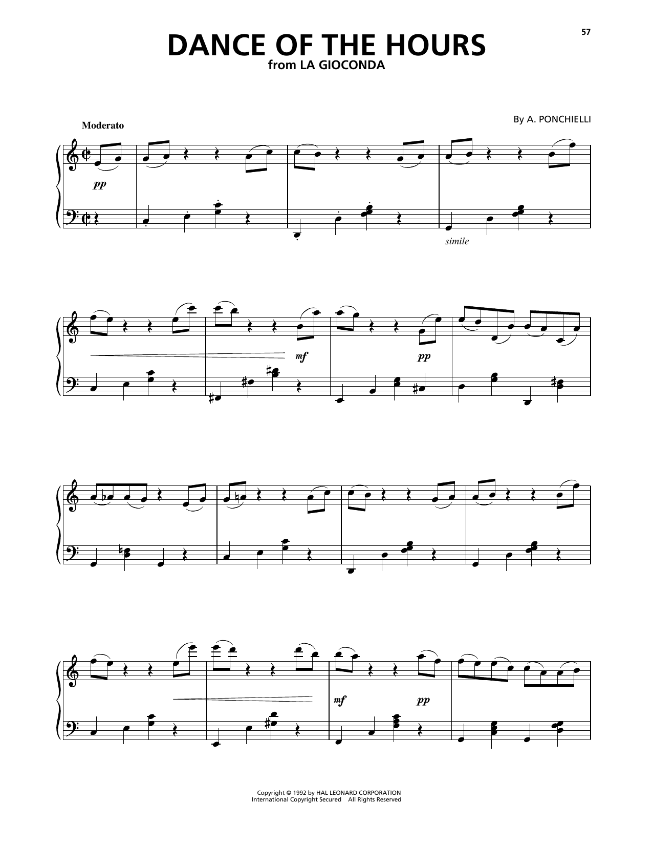 Produktbild zu: Dance Of The Hours (from La Gioconda)