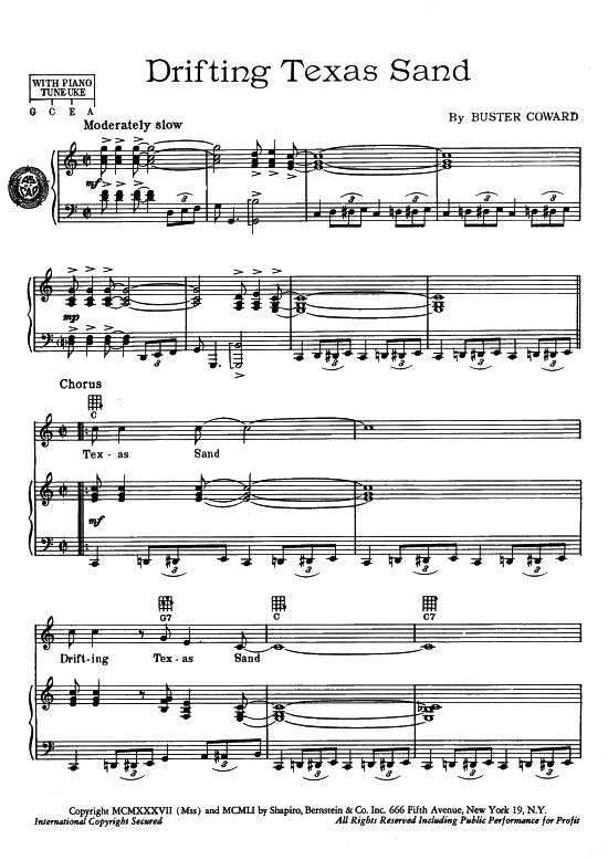 Produktbild zu: Drifting Texas Sand Popular Standard