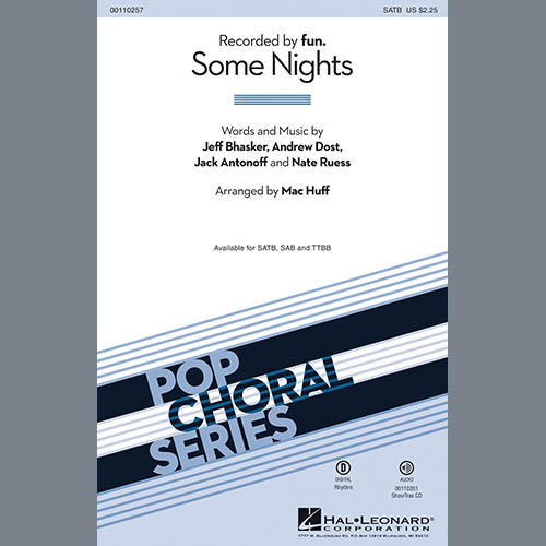 cover: Some Nights (arr. Mac Huff), fun., Chor