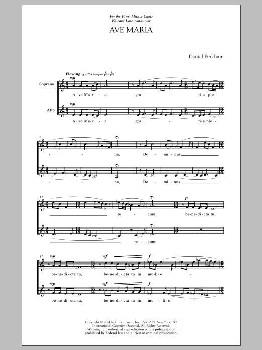 Product picture to: Two Classics For Treble Voices