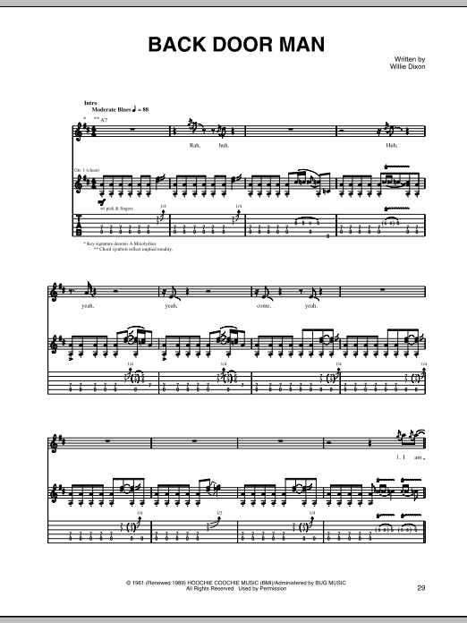Product gallery: Page 1 of 1 Back Door Man, Willie Dixon