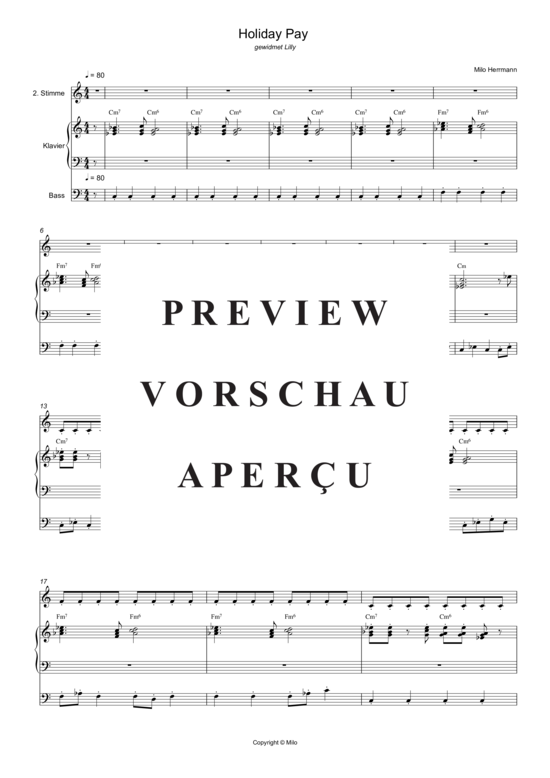 Product gallery: Page 2 of 7 Holiday Pay , , (piano accompaniment + chords)
