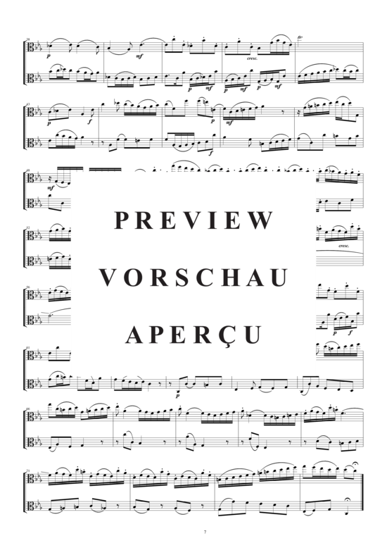 Product gallery: Page 3 of 3 Arie aus der Kantate Nr.78 für zwei Bratschen, , 