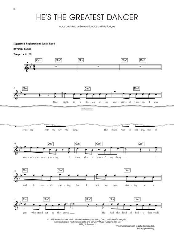 Produktgalerie: Seite 1 von 1 He's The Greatest Dancer, Sister Sledge, Gesang, Keyboard