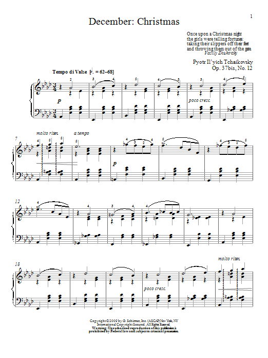 Product gallery: Page 1 of 1 December: Christmas, Pyotr Il'yich Tchaikovsky