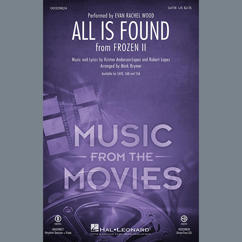 cover: All Is Found (from Disney's Frozen 2) (arr. Mark Brymer), Evan Rachel Wood