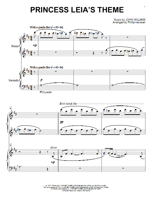 Produktbild zu: Princess Leia's Theme (arr. Phillip Keveren)