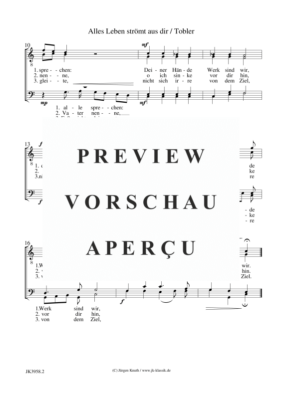 gallery: Alles Leben strömt aus dir, , (Männerchor)