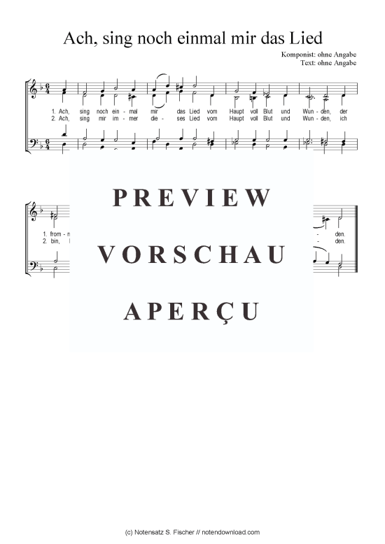 Produktbild zu: Ach, sing noch einmal mir das Lied 