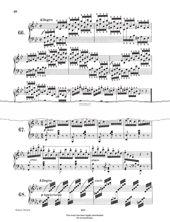 Produktgalerie: Seite 1 von 1 Study (Op. 821, No.68), Carl Czerny, Klavier