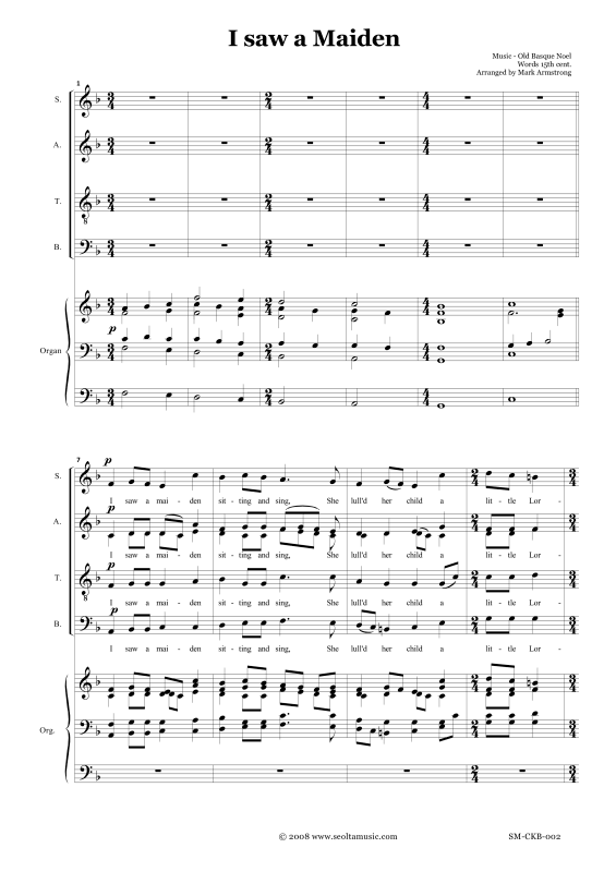 Produktgalerie: Seite 1 von 11 I saw a maiden, , Gemischter Chor und Orgel