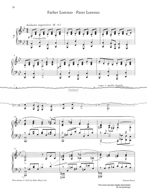 Produktgalerie: Seite 1 von 1 Father Lorenzo (from 'Romeo and Juliet Op.75'), Sergei Prokofiev, Klavier