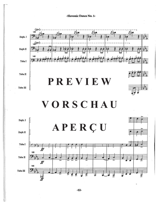 Product gallery: Page 16 of 21 Slavonic Dances Op. 46 No. 1 , , (Tuba Quartett EETT)