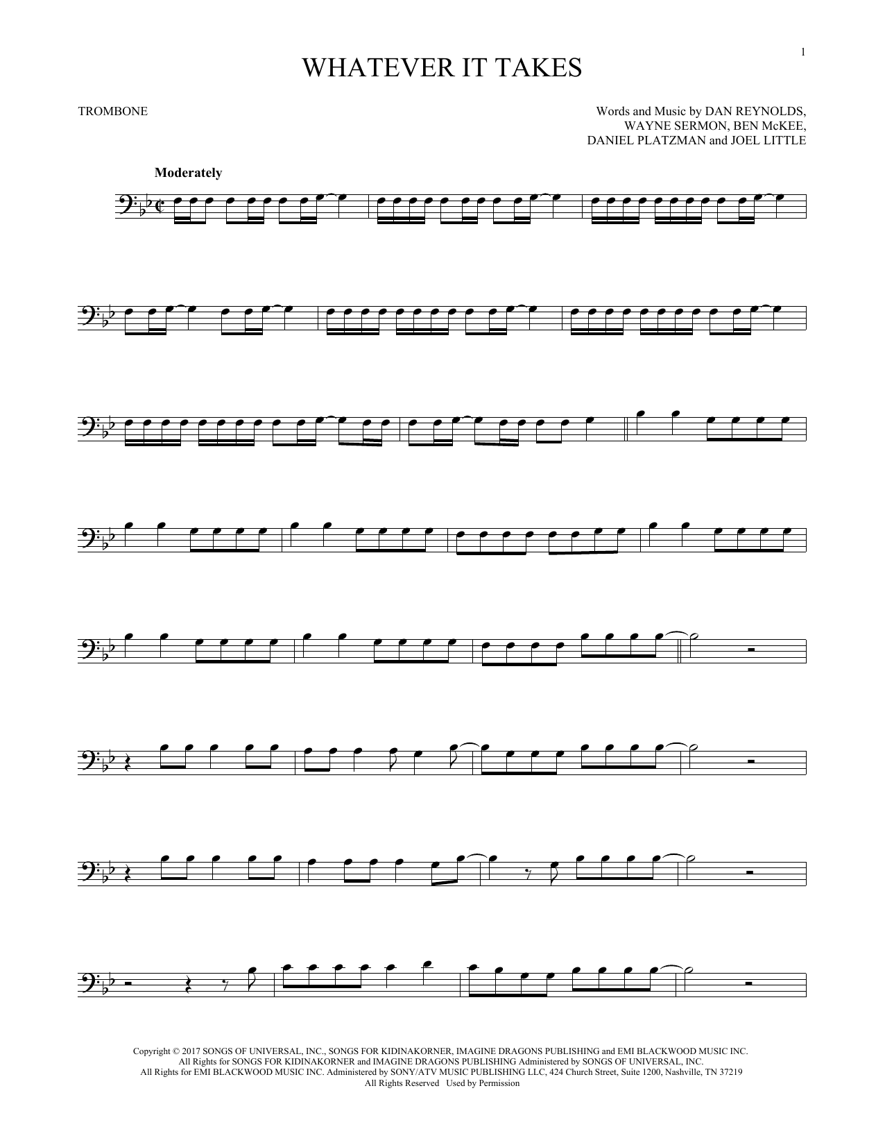 Product gallery: Page 1 of 1 Whatever It Takes, Imagine Dragons