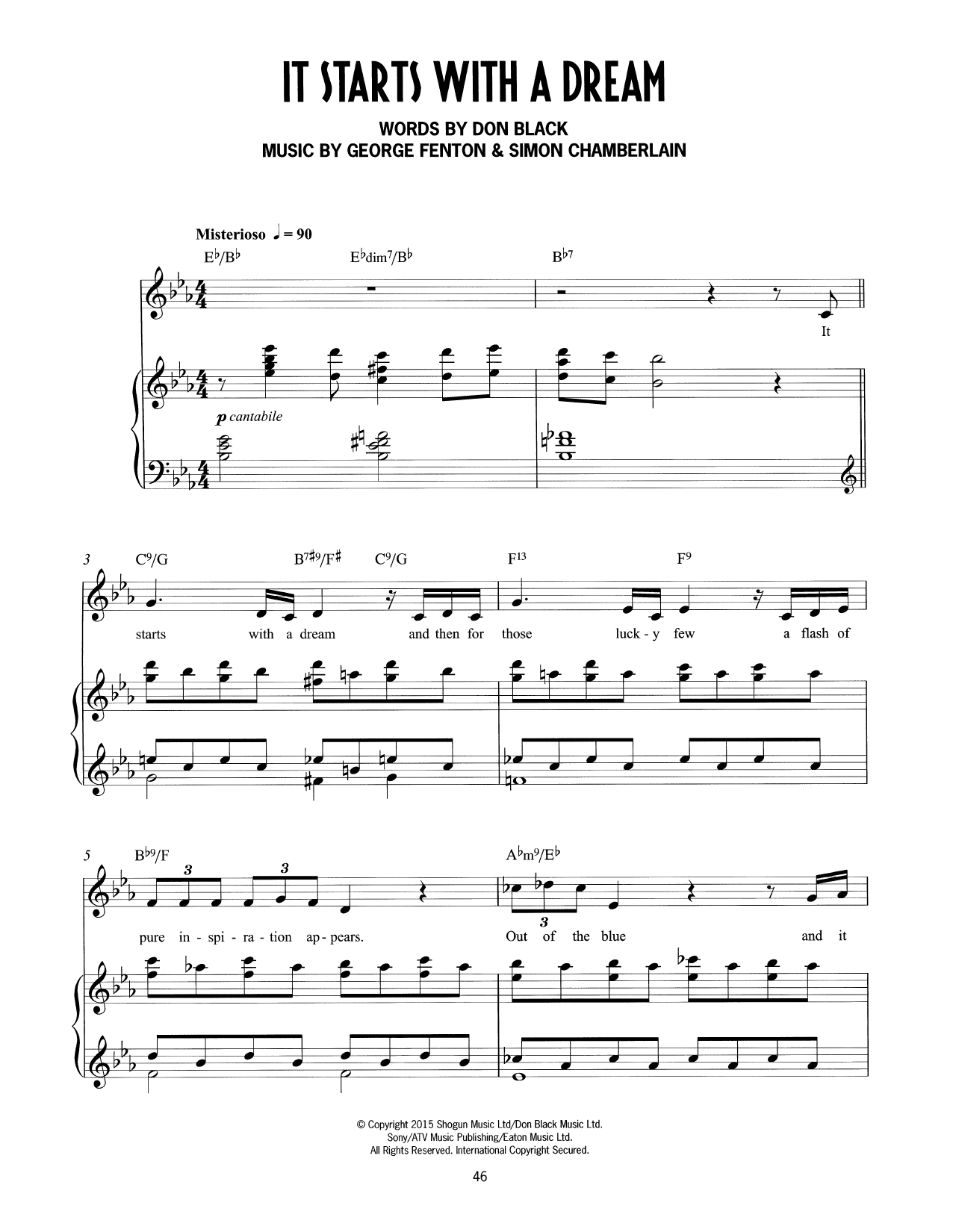 Produktbild zu: It Starts With A Dream (from Mrs Henderson Presents)