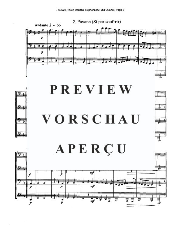 Produktgalerie: Seite 5 von 10 Drei Tänze, , Tuba Quartett EETT