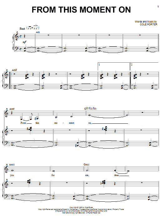 Produktbild zu: From This Moment On (from Kiss Me, Kate)