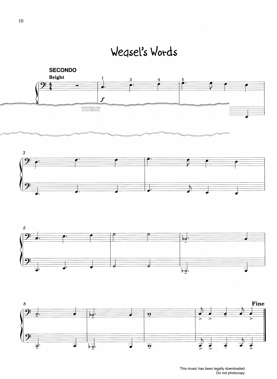 Produktgalerie: Seite 1 von 1 Weasel's Words, Daryl Runswick, Klavier