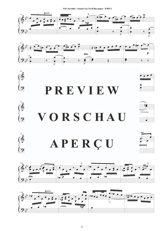 Produktgalerie: Seite 5 von 8 Sonate Nr. 2 in B-Dur, , Klavier Solo