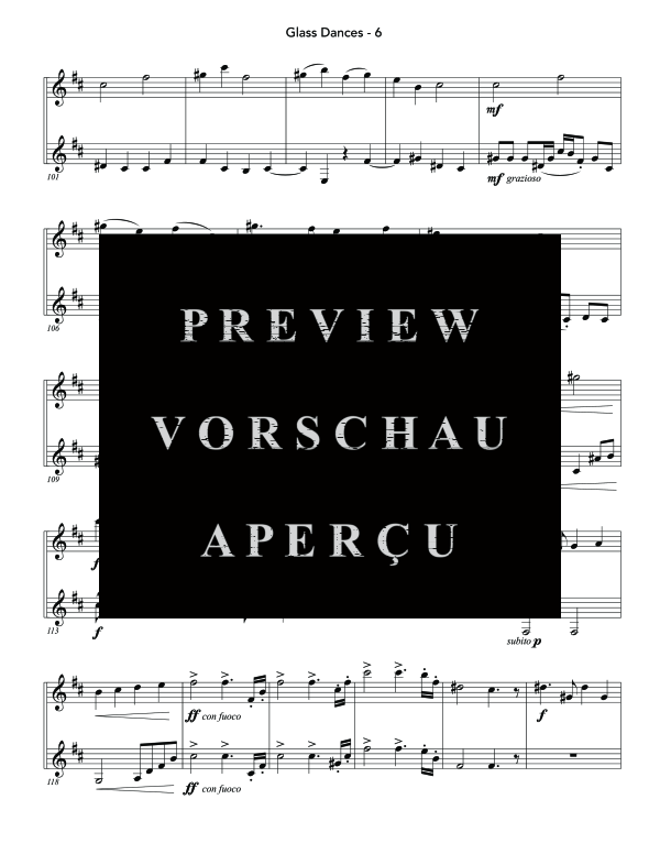 Product gallery: Page 10 of 11 Glass Dances, , (Clarinet duet)