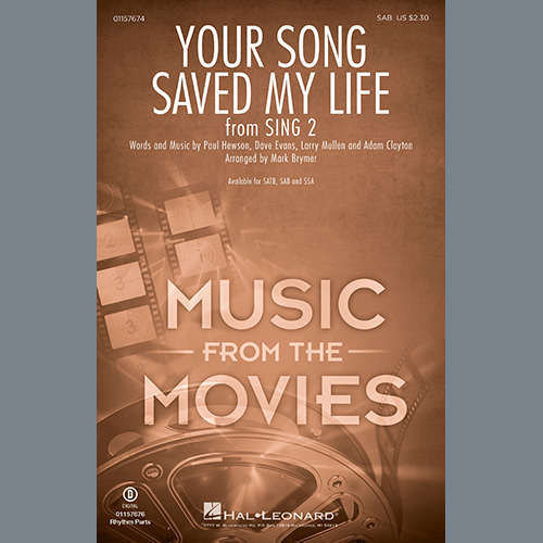 cover: Your Song Saved My Life (from Sing 2) (arr. Mark Brymer), U2, Chor