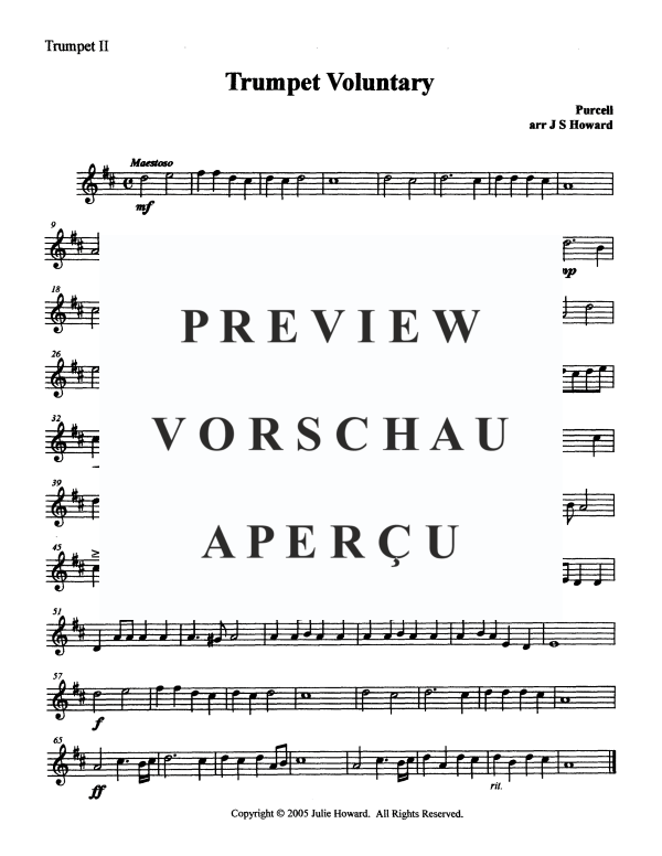 Produktgalerie: Seite 9 von 11 Trumpet Voluntary, , Trompeten Quartett