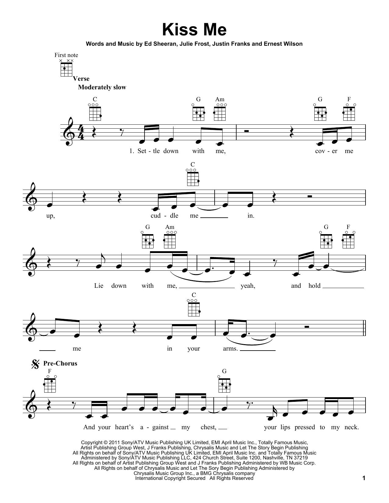Product gallery: Page 1 of 1 Kiss Me, Ed Sheeran