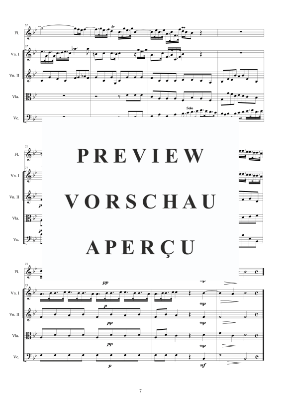 Produktgalerie: Seite 8 von 11 Concerto No.11 to 5 in G-Moll Op.5, , Querflöte Solo und Streicher Ensemble