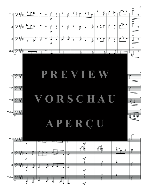 Produktgalerie: Seite 7 von 11 Shepherd´s Farewell, , (Blechbläser Quartett 3x Posaune + Tuba)