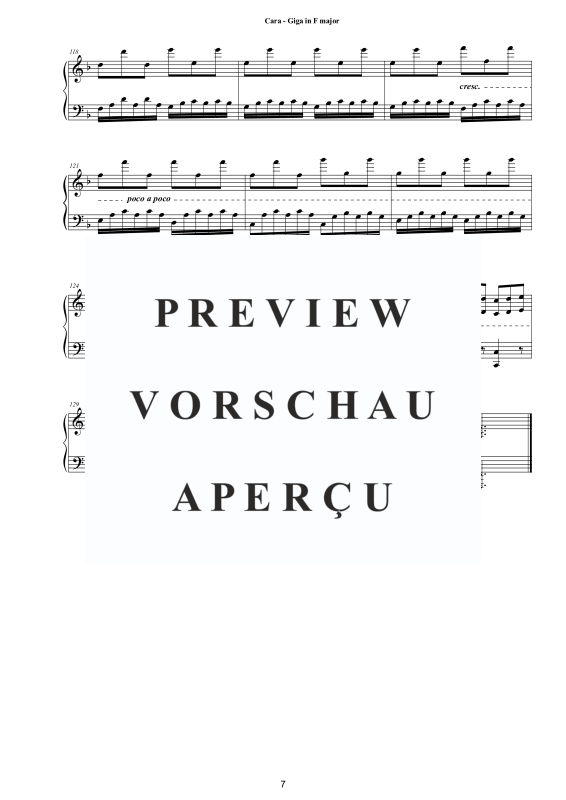 Produktgalerie: Seite 8 von 8 Gique in F-Dur, , Klavier Solo