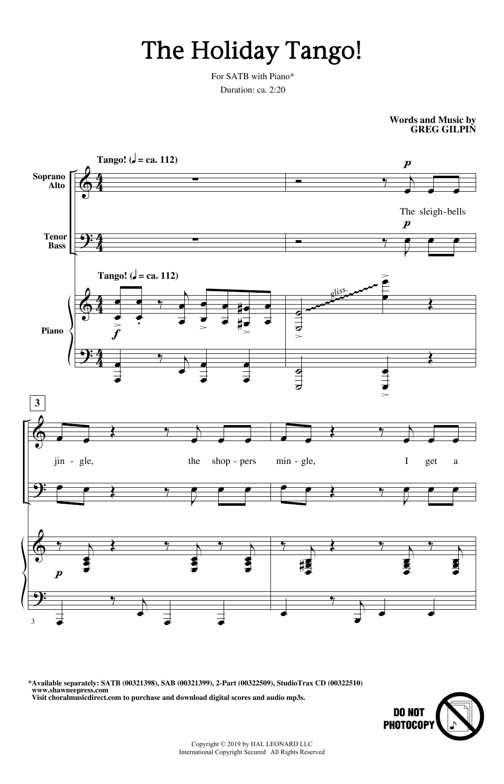 Product gallery: Page 1 of 1 The Holiday Tango!, Greg Gilpin