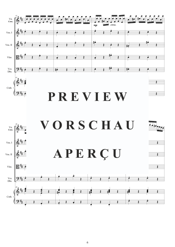 Produktgalerie: Seite 7 von 11 Concerto No.7 in D-Dur Op.9 for, , Violine concertante, Streicher Ensemble und Cembalo BC