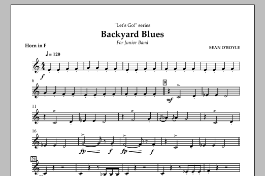 Produktbild zu:  Backyard Blues - Horn in F - 