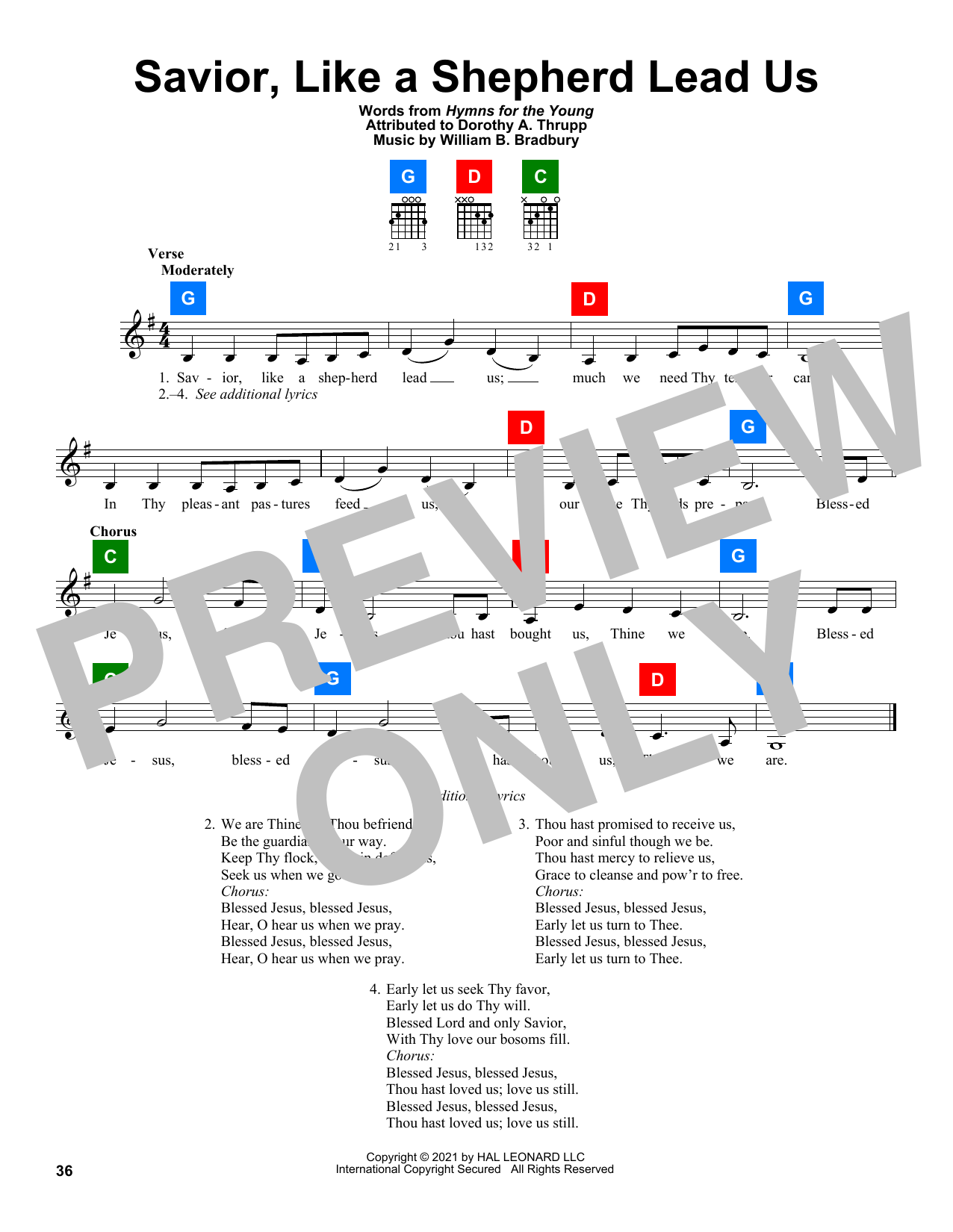 Produktbild zu: Savior, Like A Shepherd Lead Us