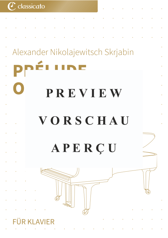 gallery: Prélude op. 11 Nr. 15, , Klavier Solo
