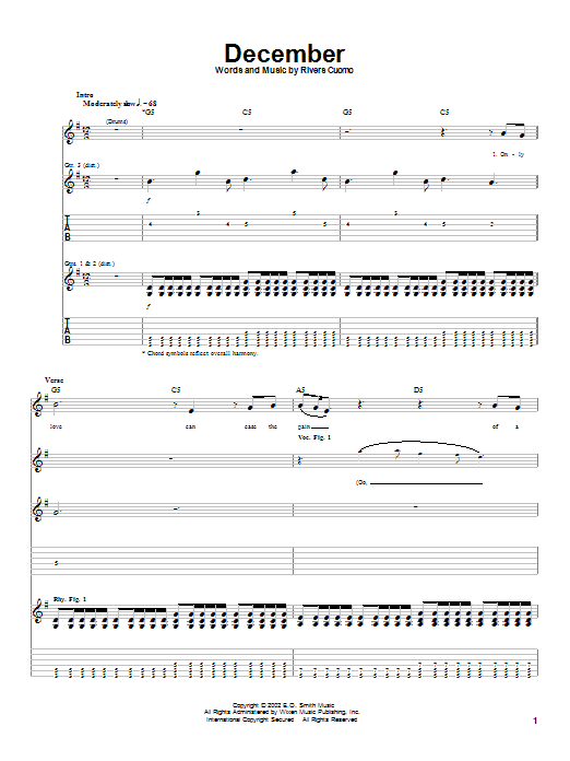 Produktgalerie: Seite 1 von 1 December, Weezer, Gitarre