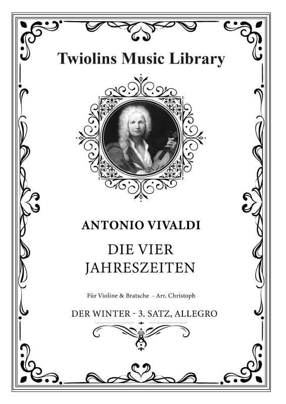 Produktbild zu: Die vier Jahreszeiten, Konzert Nr. 4 - Der Winter - 3. AllegroThe Twiolins