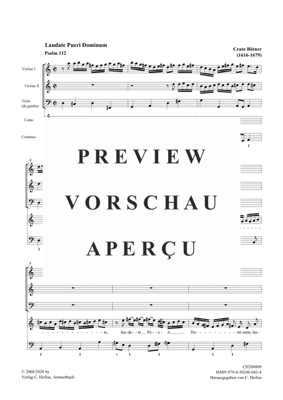 gallery: Laudate Pueri , , (Gemischtes Ensemble Sopran, 2x Violine, Viola da gamba und BC)