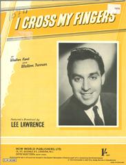 cover: I Cross My Fingers, Lee Lawrence, Gesang, Gitarre, Klavier