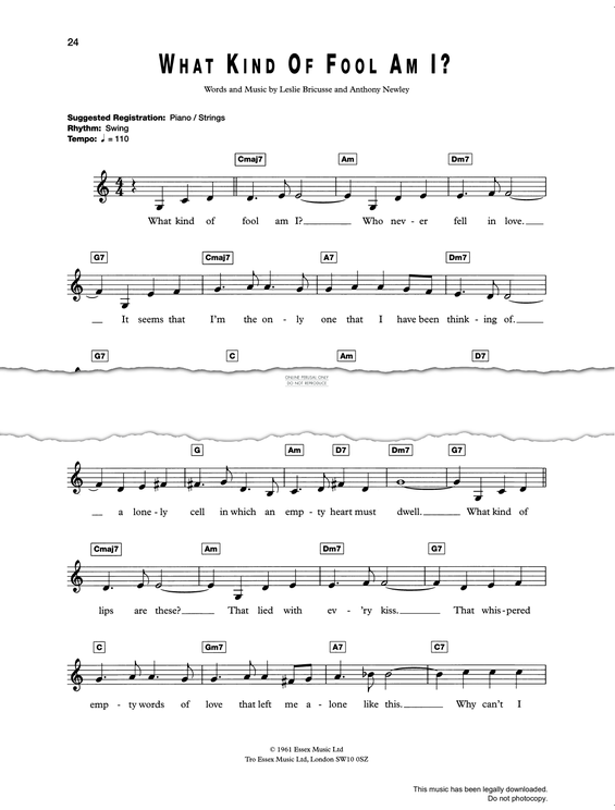 Produktgalerie: Seite 1 von 1 What Kind Of Fool Am I?, Shirley Bassey, Gesang, Keyboard