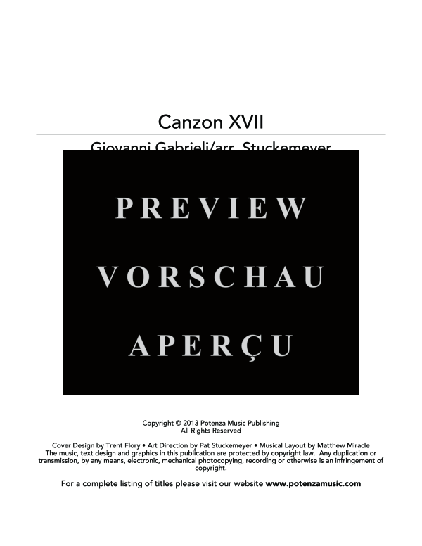 Produktgalerie: Seite 3 von 11 Canzon XVII, , (Tuba Ensemble EEEEEETTTTTT)